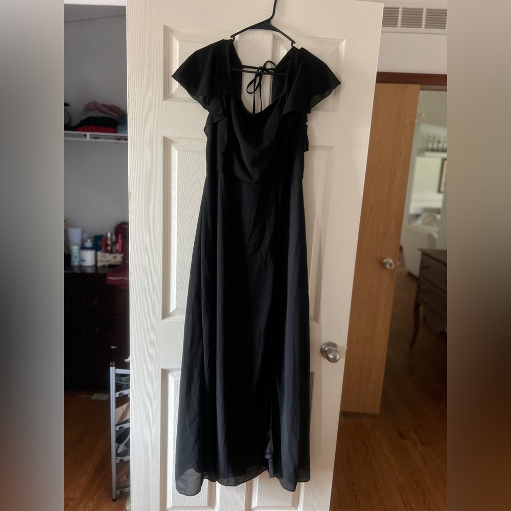 Chic Black Backless Maxi Dress